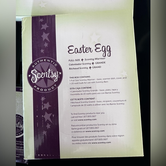 Brand New Full Size Scentsy Easter Egg Wax Scent Warmer Retired - Picture 4 of 4